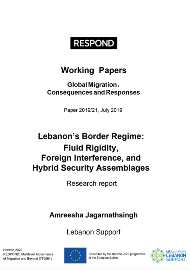 Lebanon’s Border Regime: Fluid...