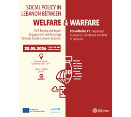 Social Policy in Lebanon Between Welfare and Warfare: Civil...