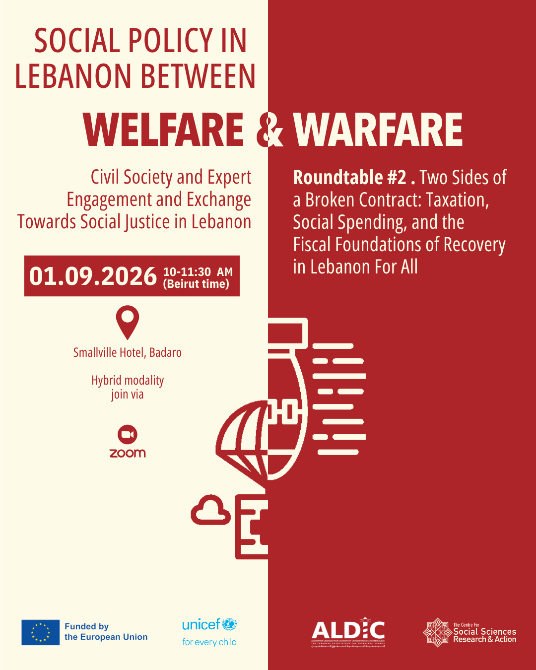 Roundtable 2: Two Sides of a Broken Contract: Taxation, Social Spending, and the Fiscal Foundations of Recovery in Lebanon For All