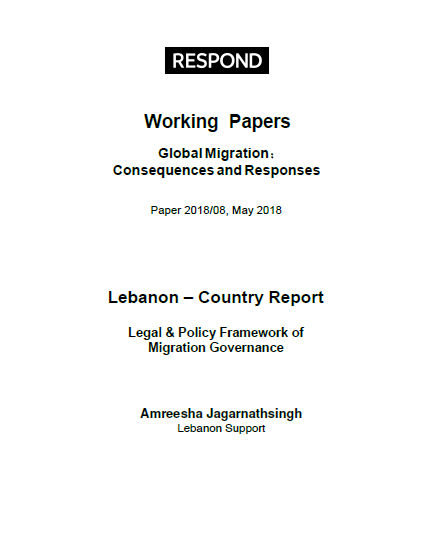 Legal and Policy Framework of Migration Governance